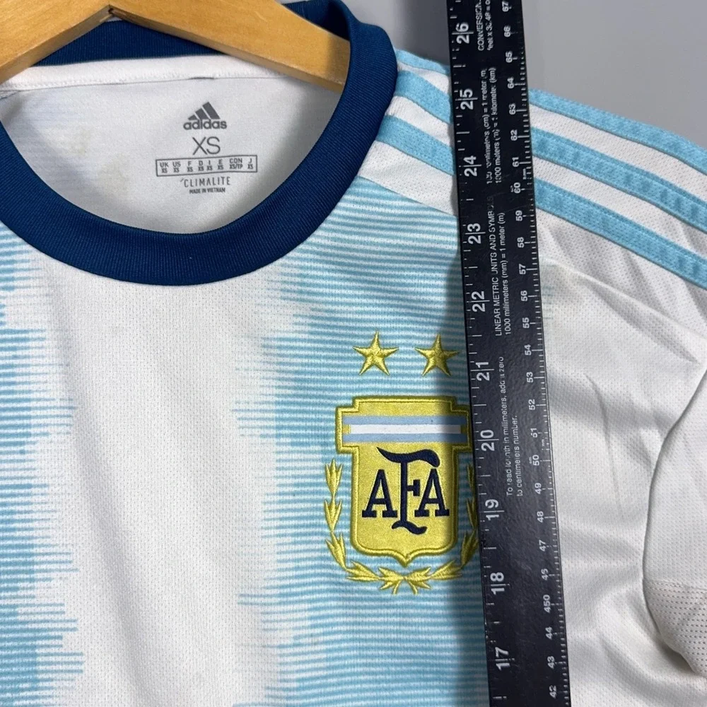 Adidas Argentina Soccer Jersey Mens Size XS Home 2019 DN6716 White